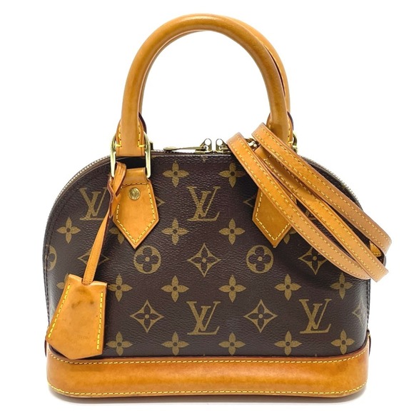 Louis Vuitton Monogram Alma BB Shoulder Bag Handbag Brown - Picture 1 of 10